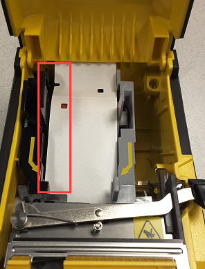 Raised panel in the printer