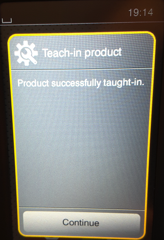 Product successfully taught