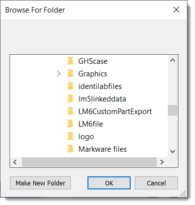 Update the folder where your graphics are stored