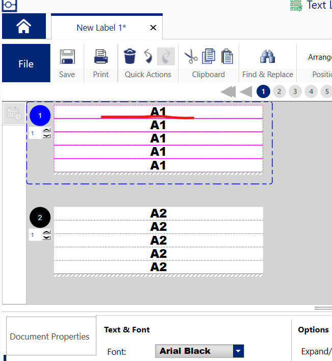 Data Disappears When Updating a Sequence in Text Labels With Repeat