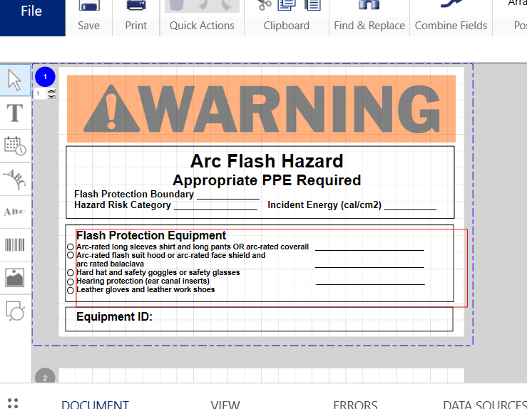 Brady Workstation Arc Flash Label Sample Brady Support