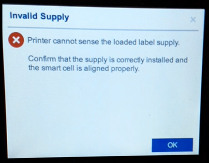 Printer cannot sense the loaded label supply.png