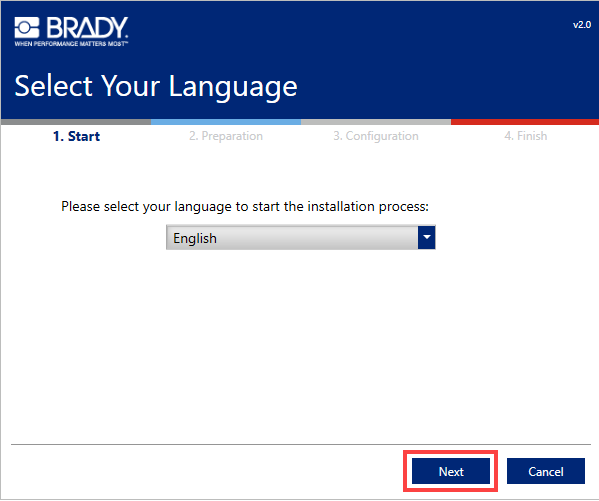 2 Install Brady Network Printer - Select Your Language.png