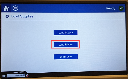 Load Supplies Menu_Load Ribbon