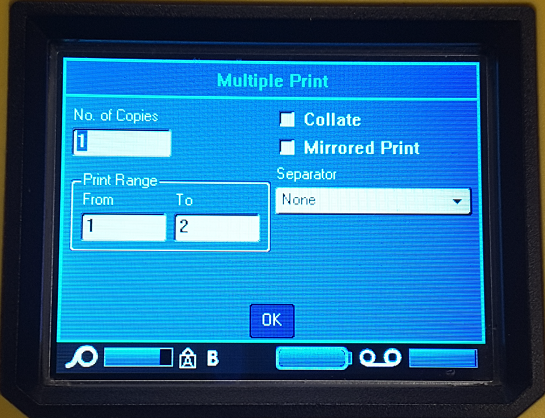 Multi-Print Criteria