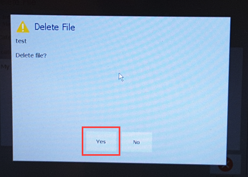 Delete a file_Yes