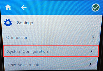 System Configuration