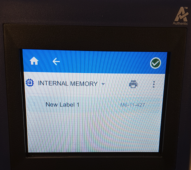 Label file to print