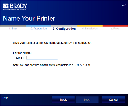 Name your printer