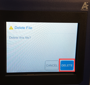 Delete file