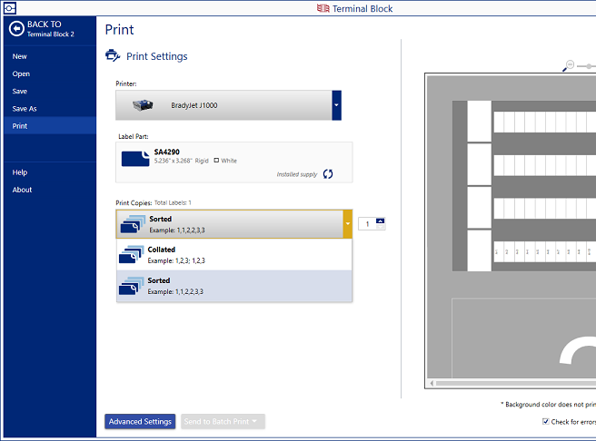 No range option to print