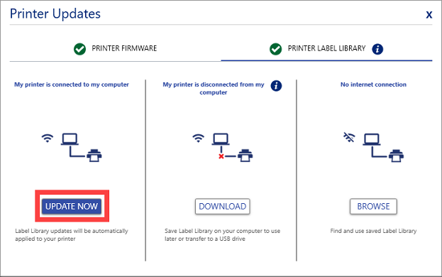 Printer Label Library