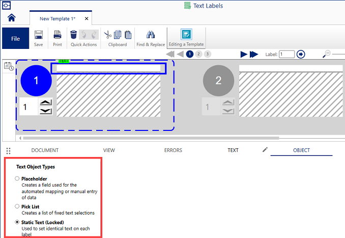 Text Object Types