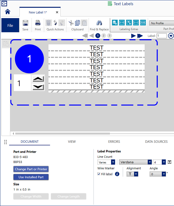 Fill label_Wire Marker