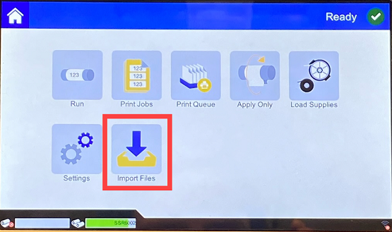 Main Menu_Import Files