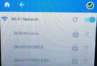 Select a Wi-Fi network