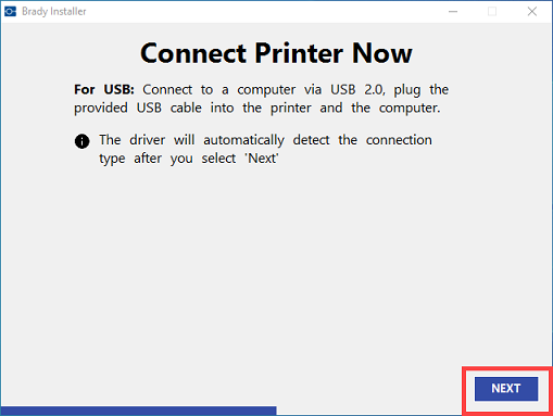 Connect printer now