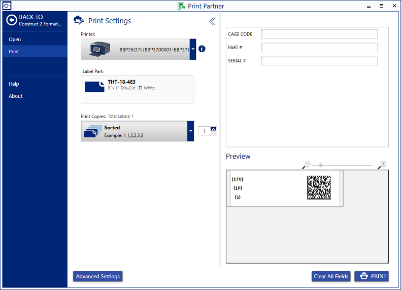 Print Partner Template