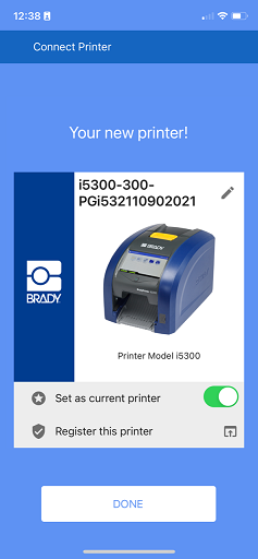 Printer connected wifi