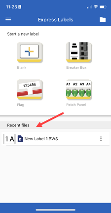 Recent label files
