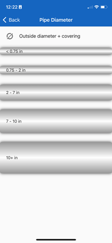 Pipe diameter