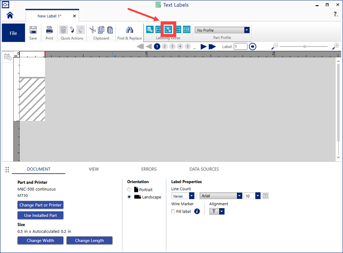 Labeling Extras_Excel Import