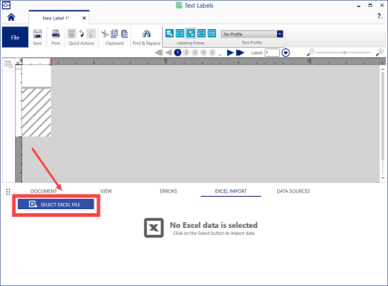 Select Excel File