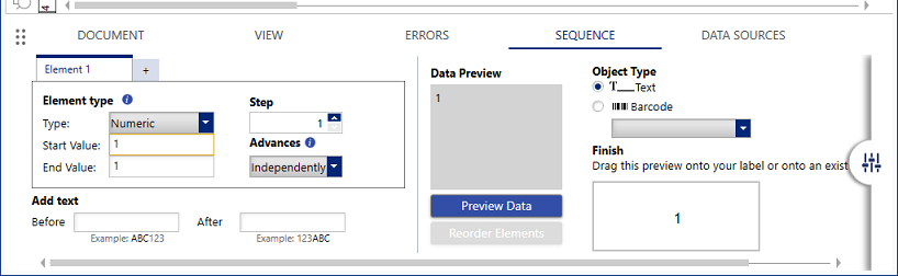 Sequence info