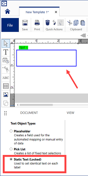 Static Text