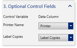 Optional control field