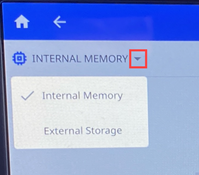 Internal or External memory