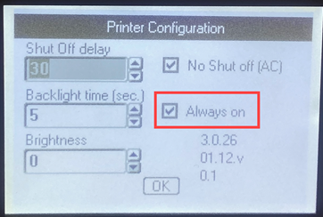 Printer Configuration_Always on