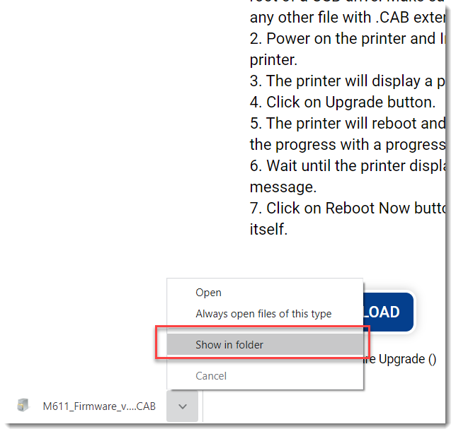 Download the m611 firmware