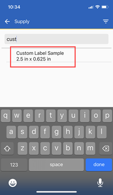 Custom Label Sample in list