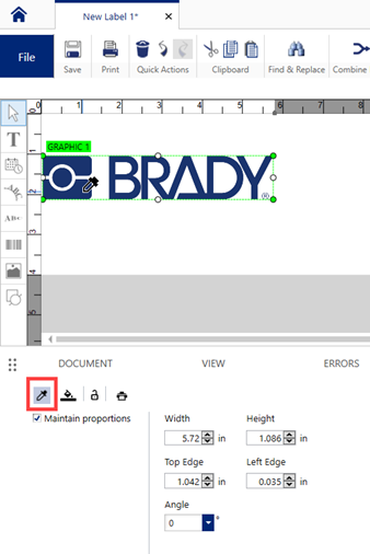 Eyedropper tool