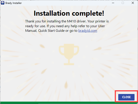 Installation complete