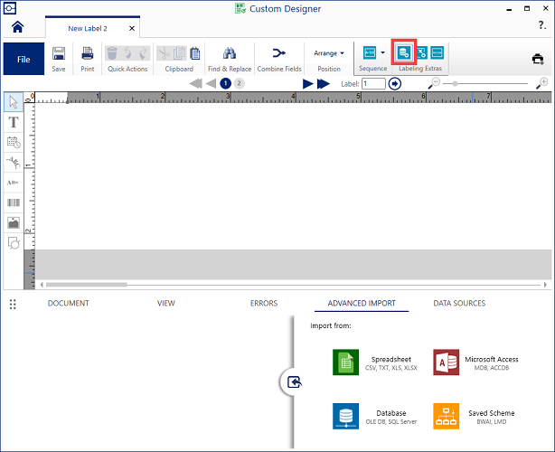 Advanced import